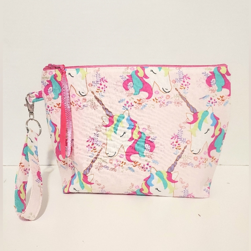 Unicorn Print cosmetic bag